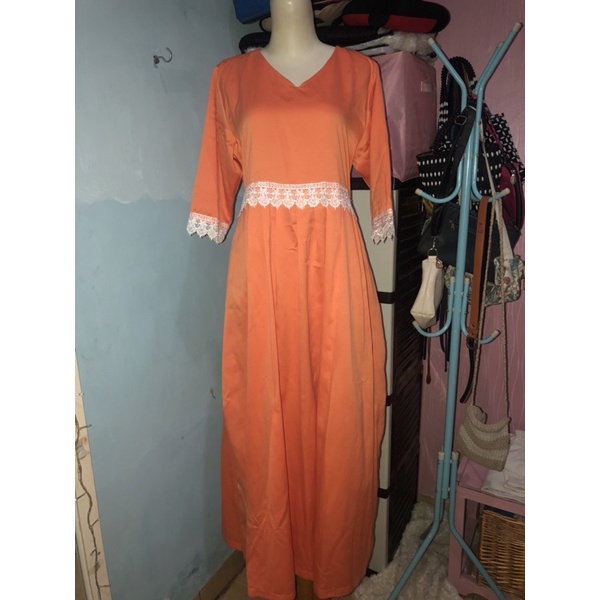 Gamis Orange cantik