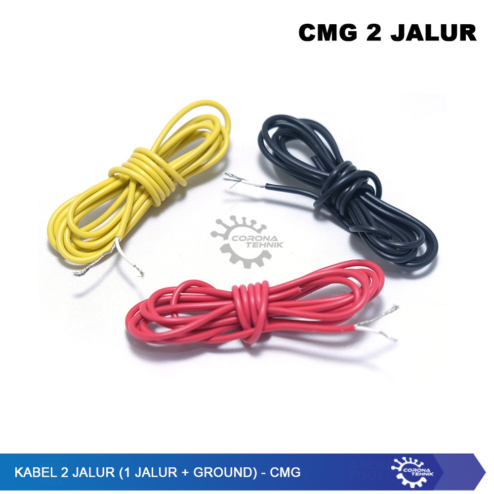 Kabel 2 Jalur (1 Jalur + Ground) CMG - Ecer 1 Meter