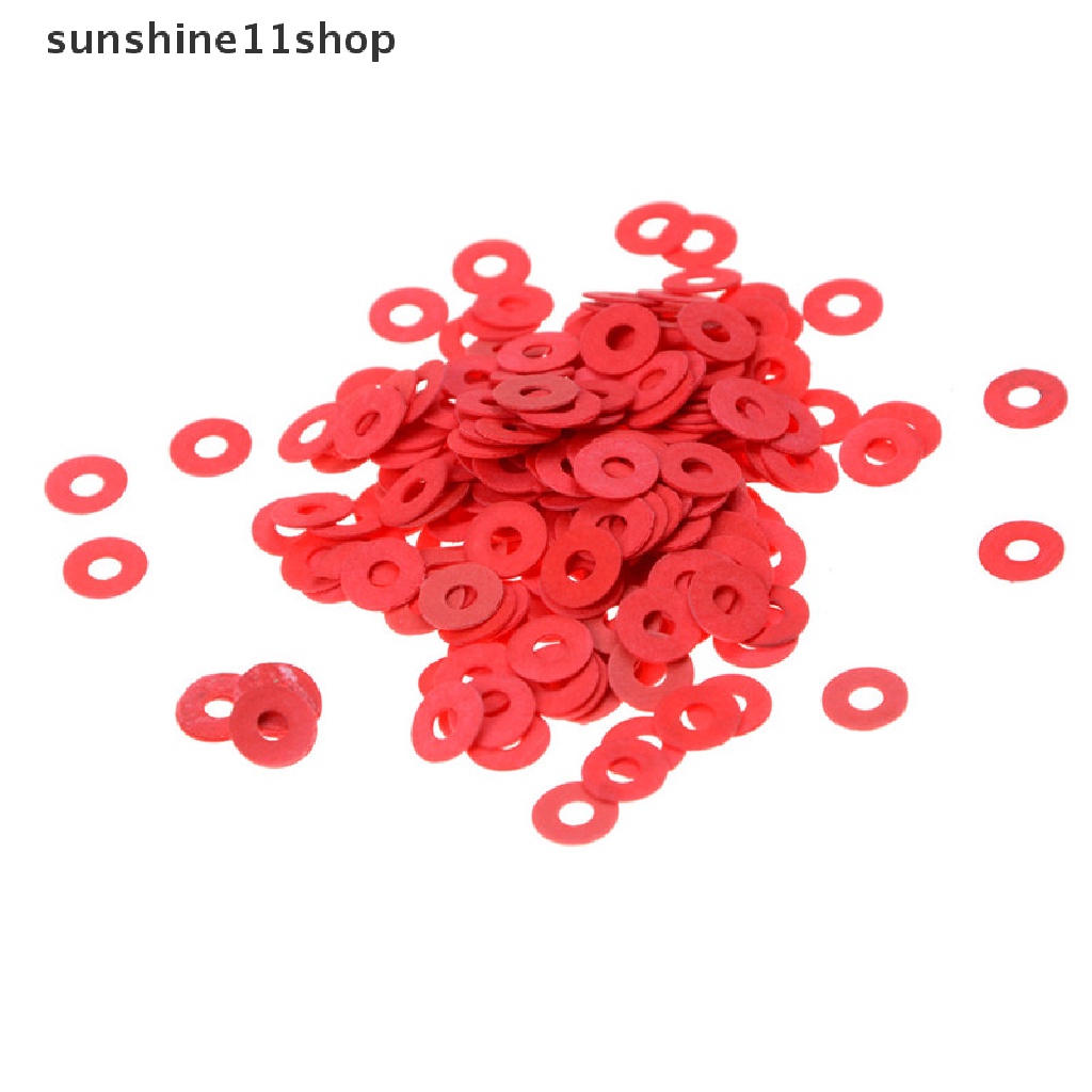 Sho 100pcs Sekrup Motherboard Warna Merah Ukuran 3mm