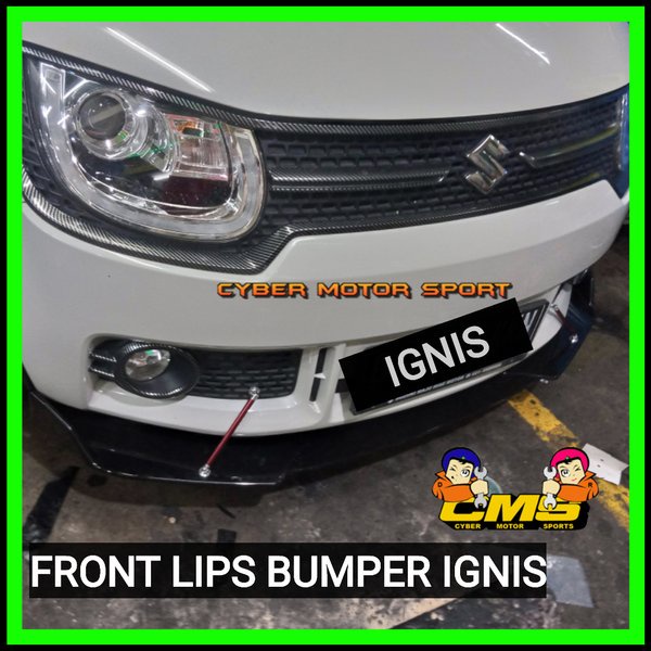 lips bumper depan plus holder . front lips bumper suzuki ignis.