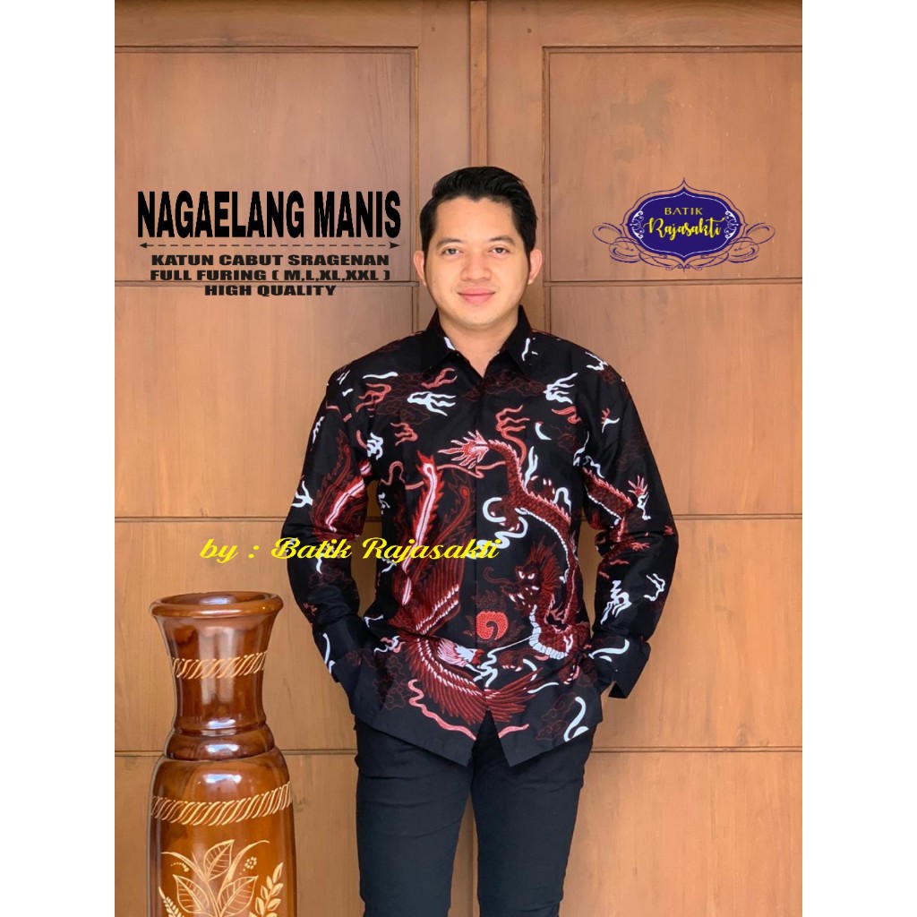 NAGELANG MANIS kemeja batik pria lengan panjang terbaru ORIGINAL BY RAJASAKTI