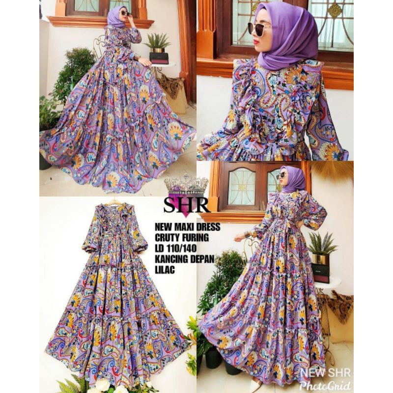 SHR Lilac SHR Original gamis lebaran Shr terbaru shr keong shr ceruty