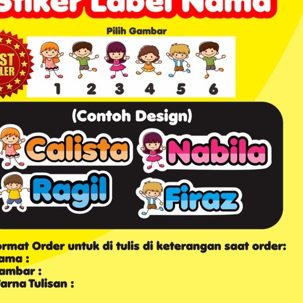 

QA52R☛ Keren .Cetak Stiker label Nama WATERPROOF|...!!