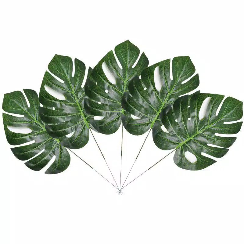 Daun Plastik MONSTERA Artificial Leaf