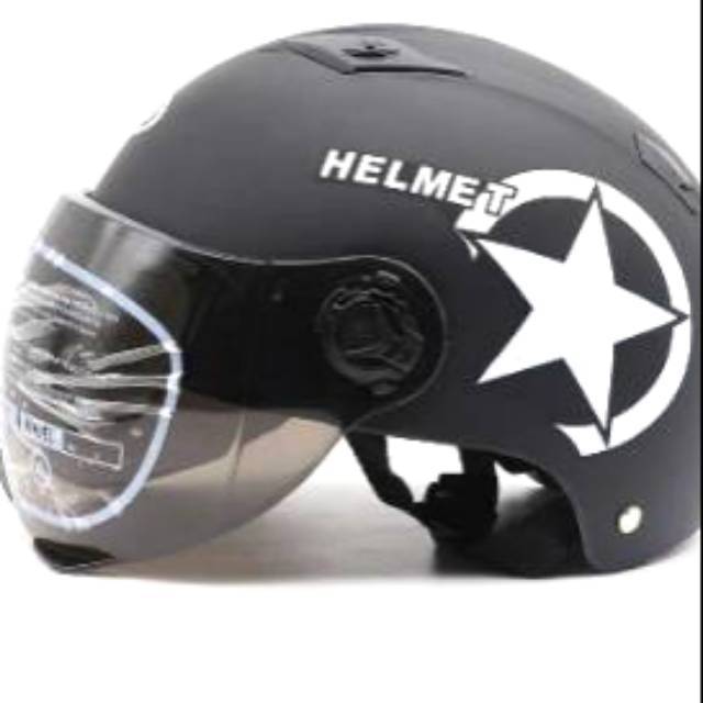  HELM  SEPEDA  LIPAT SKUTER  Motor  Elektrik  Half  Face  Shopee 