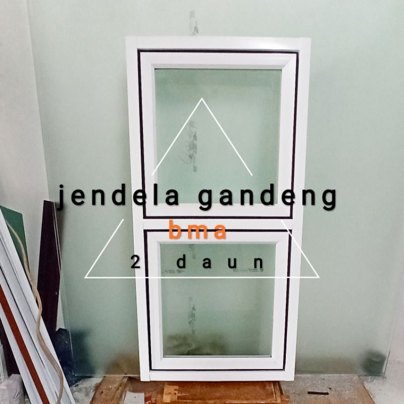 Jendela aluminium 50x100 gandeng