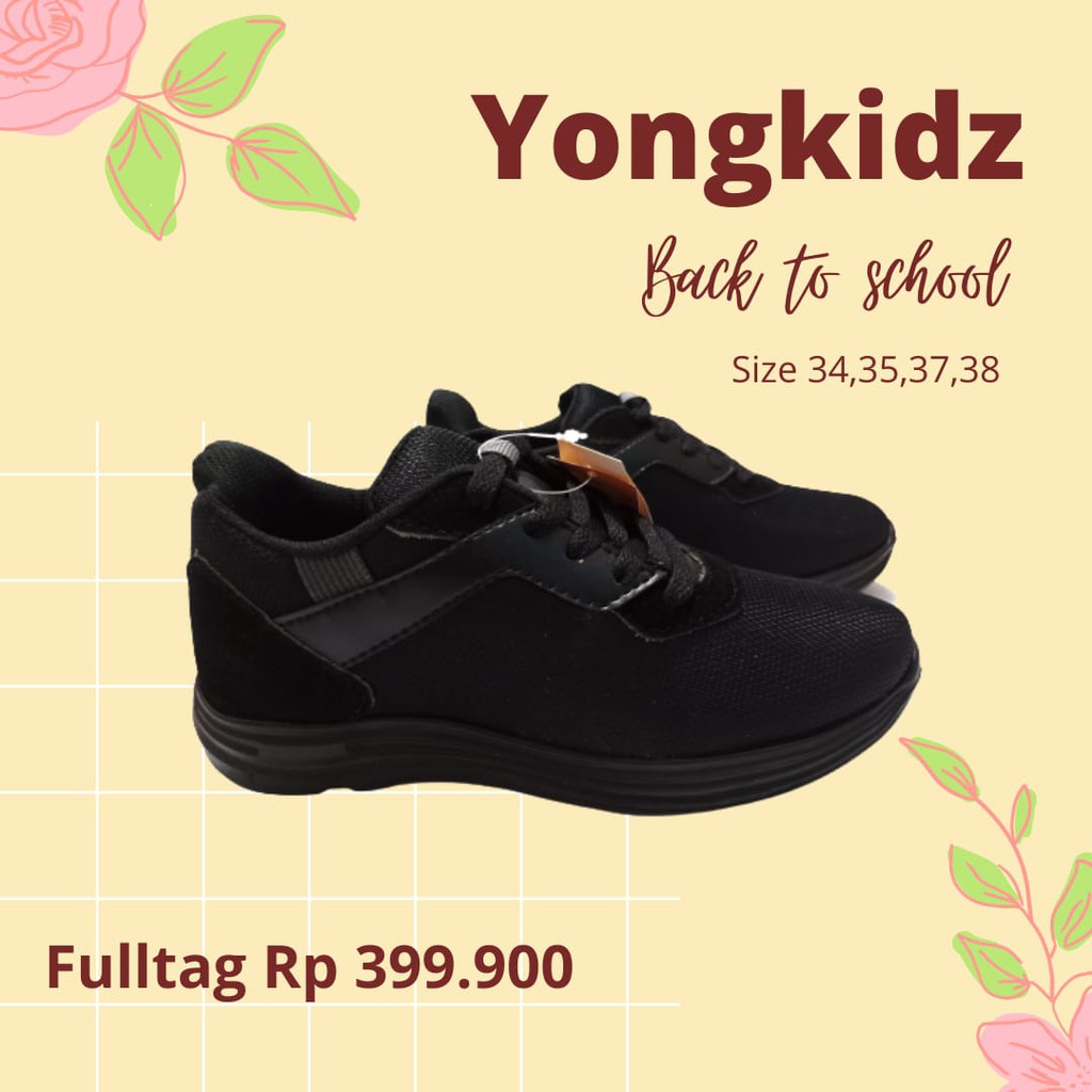 Sepatu Sekolah Hitam Yongkidz
