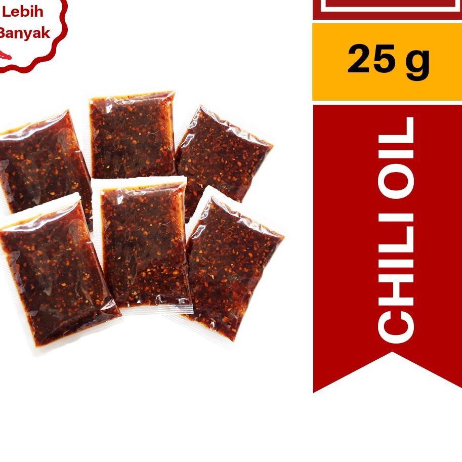

Sale plus- Chili Oil / Minyak Cabai 25 gram (Harga Untuk 1 Sachet)