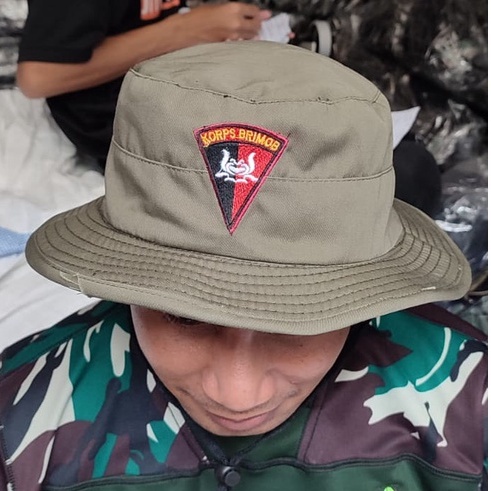 Topi import Topi Rimba Army | Topi Jungle Hat Tactical | Topi Gunung Outdoor | Topi Bucket | Topi Adventure korps brimob bordier