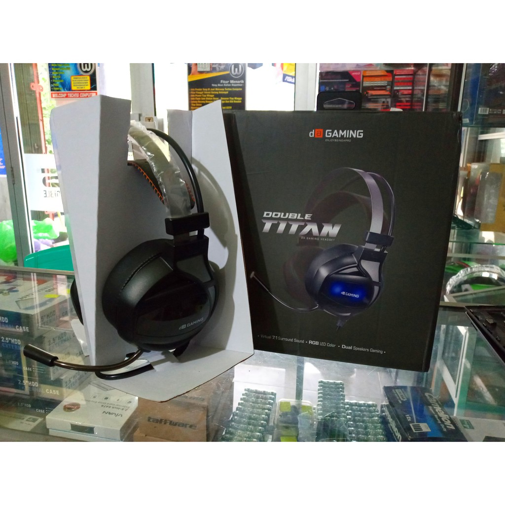 Headset Gaming Digital Alliance Titan Double 7.1 Surround Sound