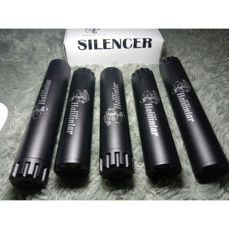 peredam cnc halilintar od 38 panjang 17cm sangat senyap untuk uklik atau pcp