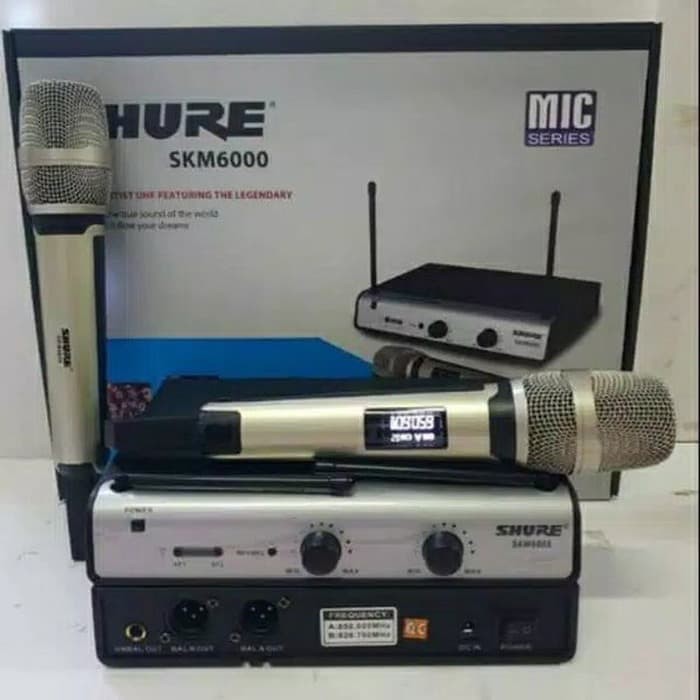 Mic Wireless Shure SKM 6000 2 Mic Handdled-pegang pegang