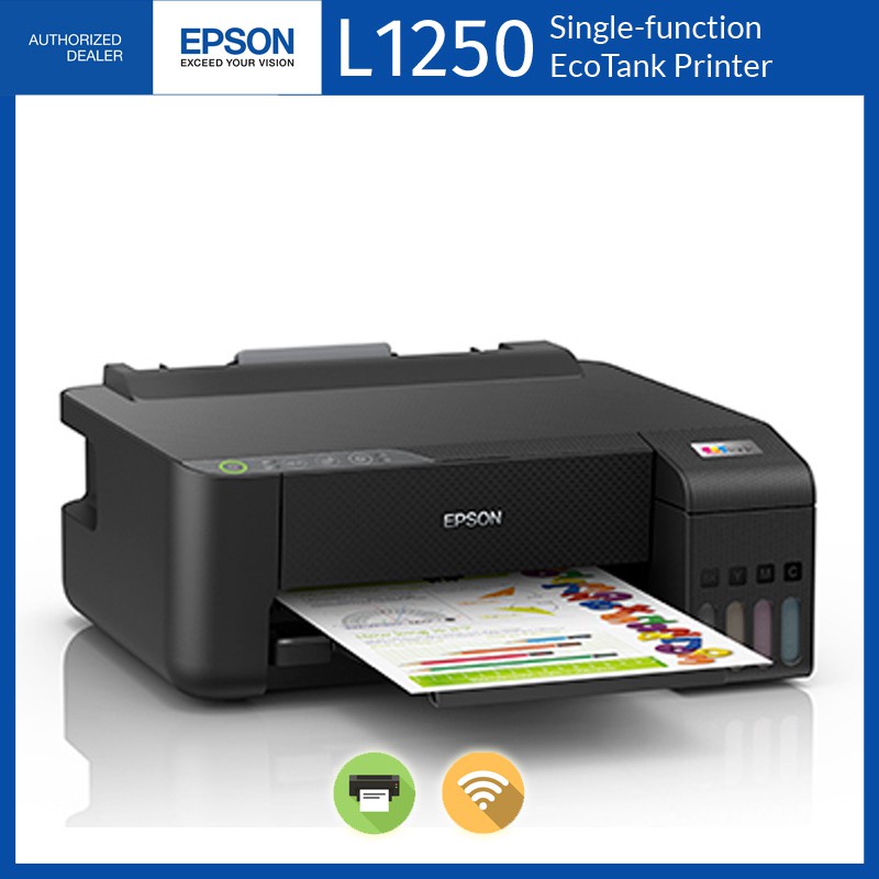 Printer Epson L1250 EcoTank Print Wifi Ink Tank Tinta compatible v ink