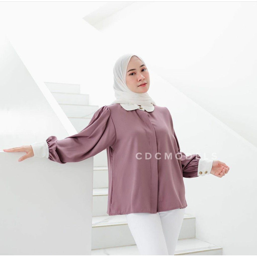 VASHI BLOUSE // ATASAN WANITA TOP MOSCREPE-1