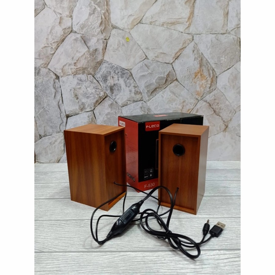 COD SPEAKER KOMPUTER/LAPTOP/HAPHONE/USB FLECO F-530//SPEAKER SALON AKTIF X-BASS//SPEAKER KOMPUTER