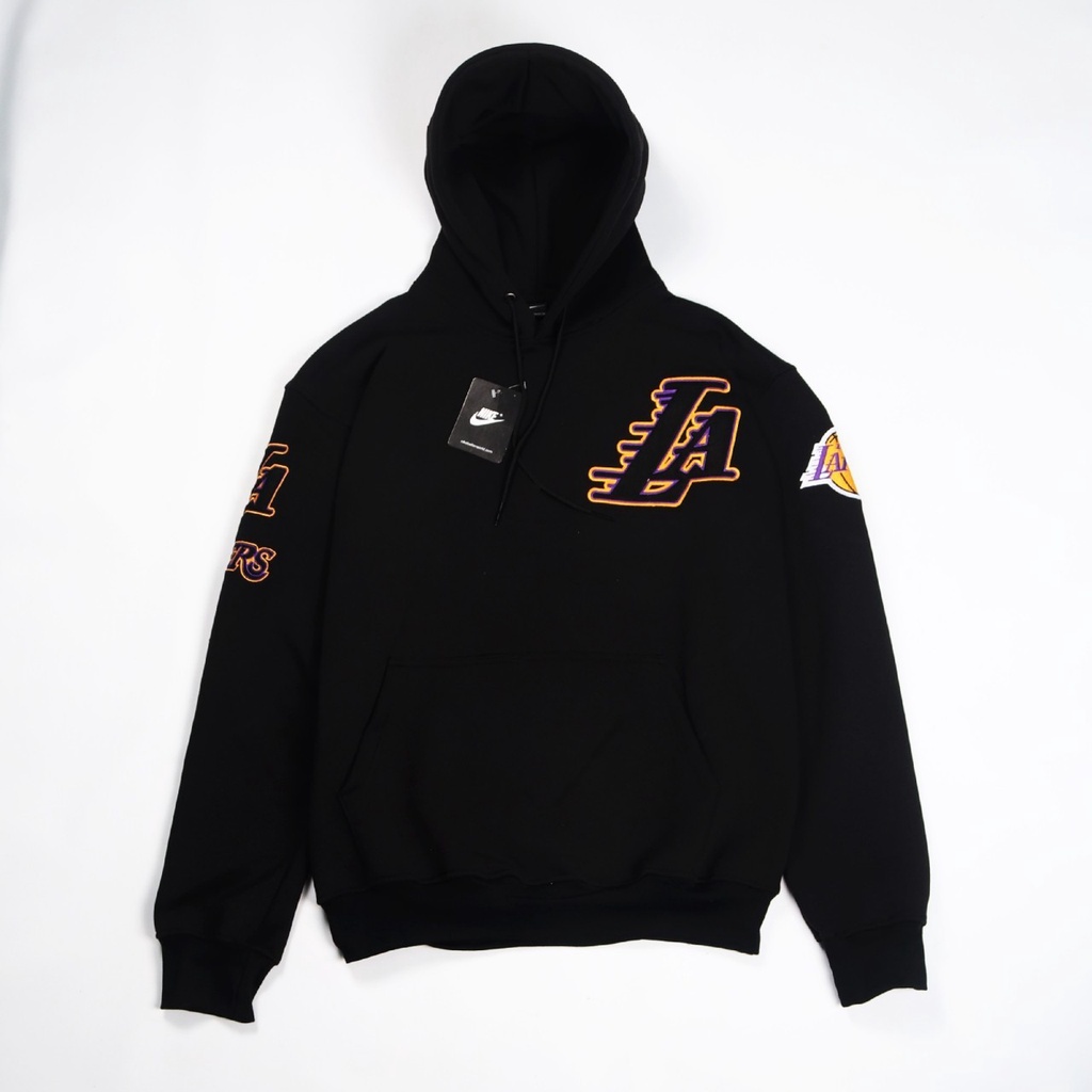 Hoodie Nike Laker Full Bordir l Jaket Sweater Nike Laker Premium Quality