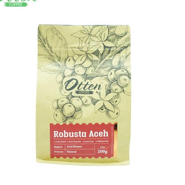 

[KODE 679] Otten Coffee Kopi Robusta Aceh Gayo 200g TERMURAH..!!