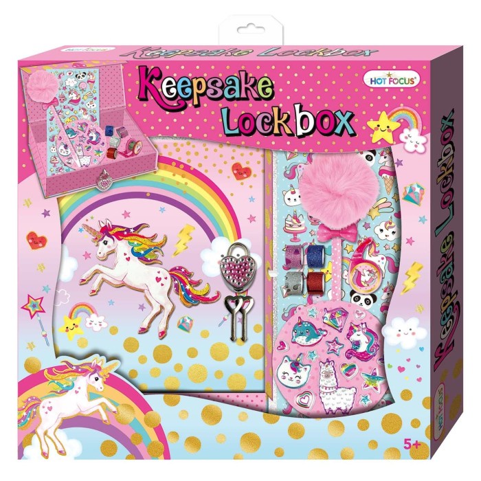 

(TERLARIS) KEEPSAKE LOCKBOX UNICORN 0217UC