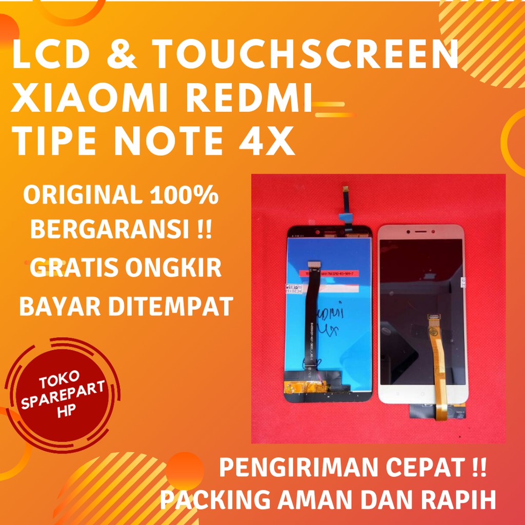 Lcd Fullset xiaomi Redmi 4x Ori Satu set Layar Lcd hp xiaomi redmi 4 x Original