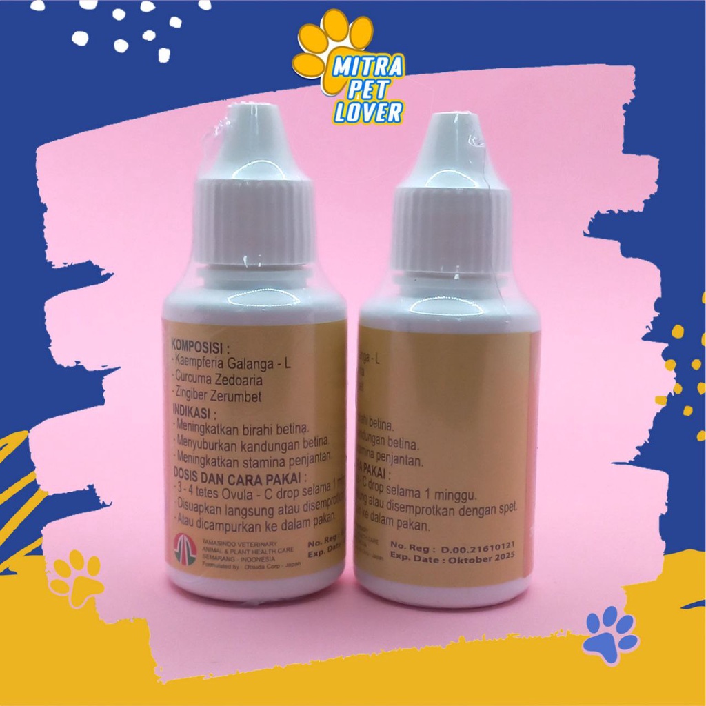 OBAT TETES BIRAHI &amp; PENYUBUR KUCING - OVULA C CAT DROP 30 ML - CEPAT KAWIN &amp; TINGKATKAN KESUBURAN KANDUNGAN &amp; STAMINA CAT - MURAH GARANSI KUALITAS ASLI ORIGINAL - PET ANIMAL VETERINARY TAMASINDO OBAT &amp; VITAMIN HEWAN BINATANG PELIHARAAN MITRAPETLOVER