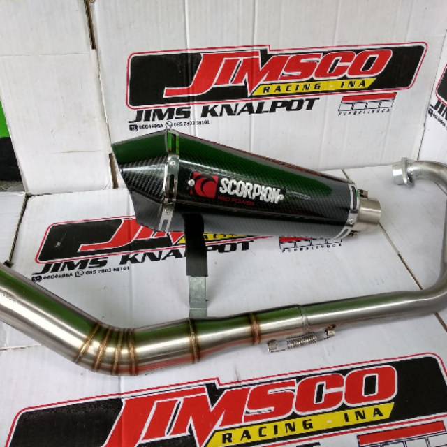 Knalpot scorpion carbon slip-on #ninja250 #ninja250fi #CBR250 #cbr150
