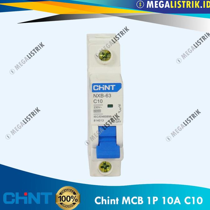 @#@#@#] Chint MCB 1P / Phase 10 Ampere / 10A / 10 A 6kA SNI NXB-63 C10