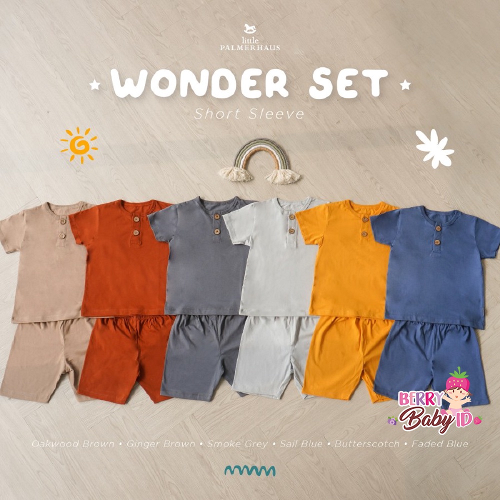 Little Palmerhaus Wonderset Kids Short Setelan Baju Celana Pendek Bayi Berry Mart