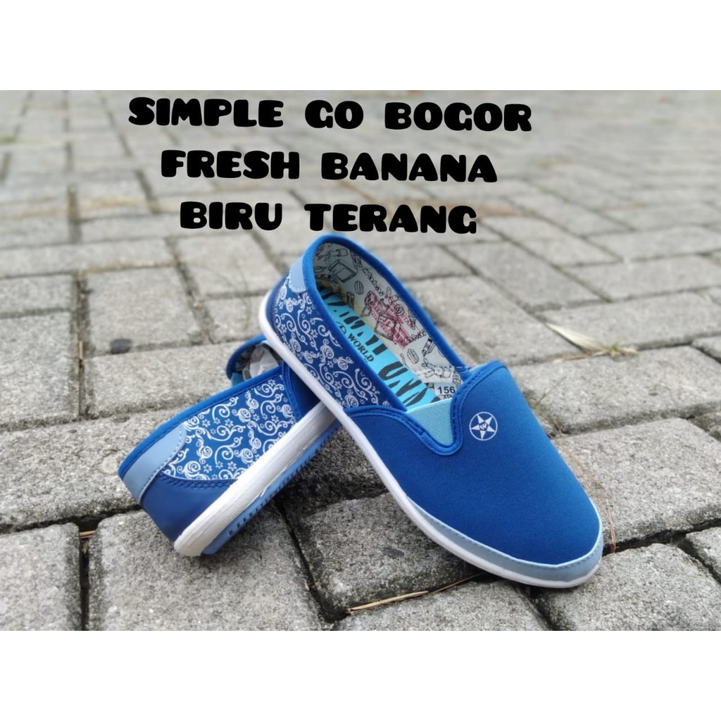 SEPATU WANITA SLIP ON FRESH WORLD STAR UKURAN 36-40