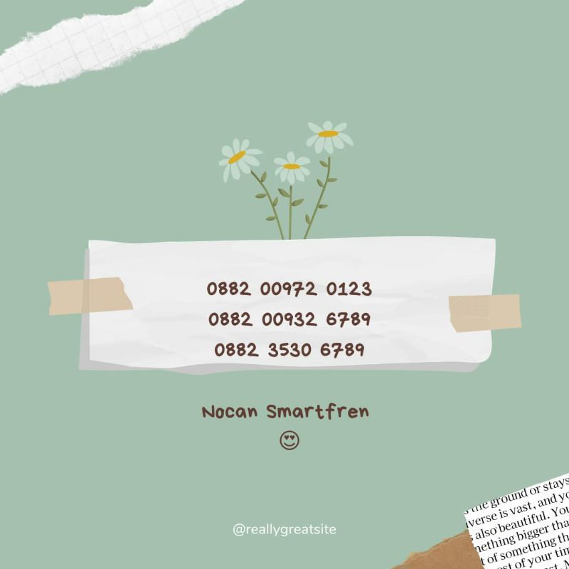 nomer cantik perdana Smartfren