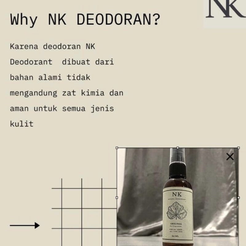 [READY STOK] NAKHA / NK DEODORANT SPRAY 100% ORI