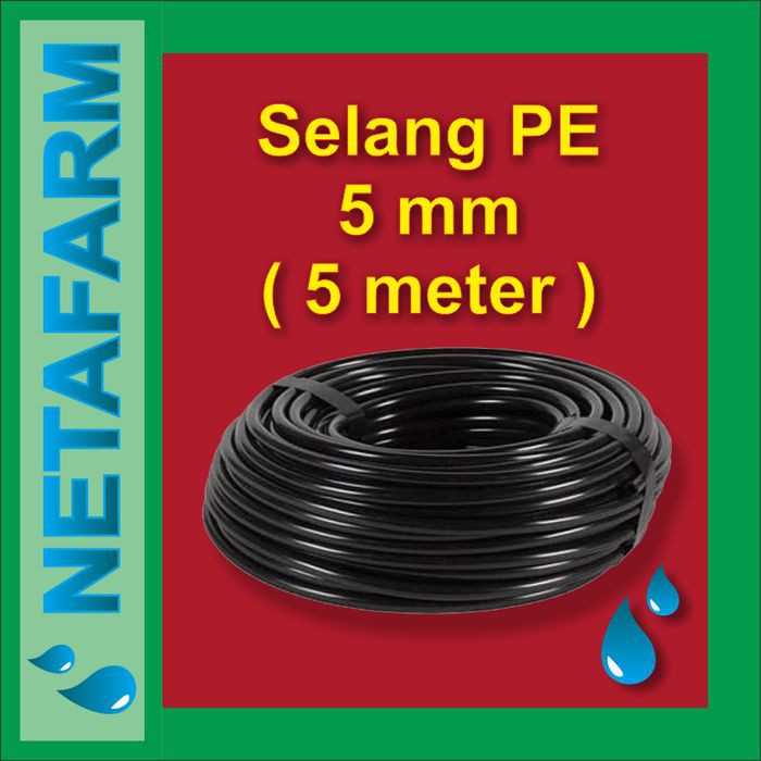 Selang PE 5 mm - Fertigasi / Irigasi / Hidroponik - Panjang 100 meter