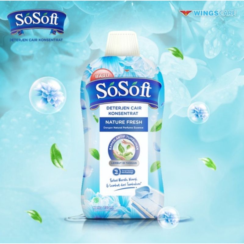 SOSOFT DETERJEN CAIR 700ML LEMBUT WANGI