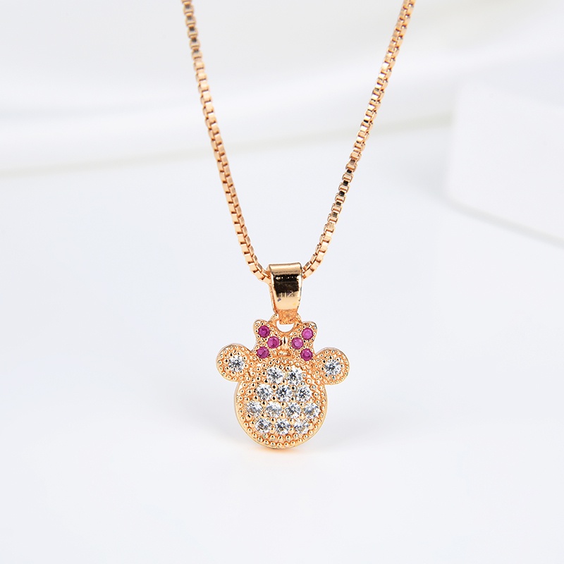kalung titanium anak wanita emas muda nama murah korea anti karat asli anti karat model selamanya  04n