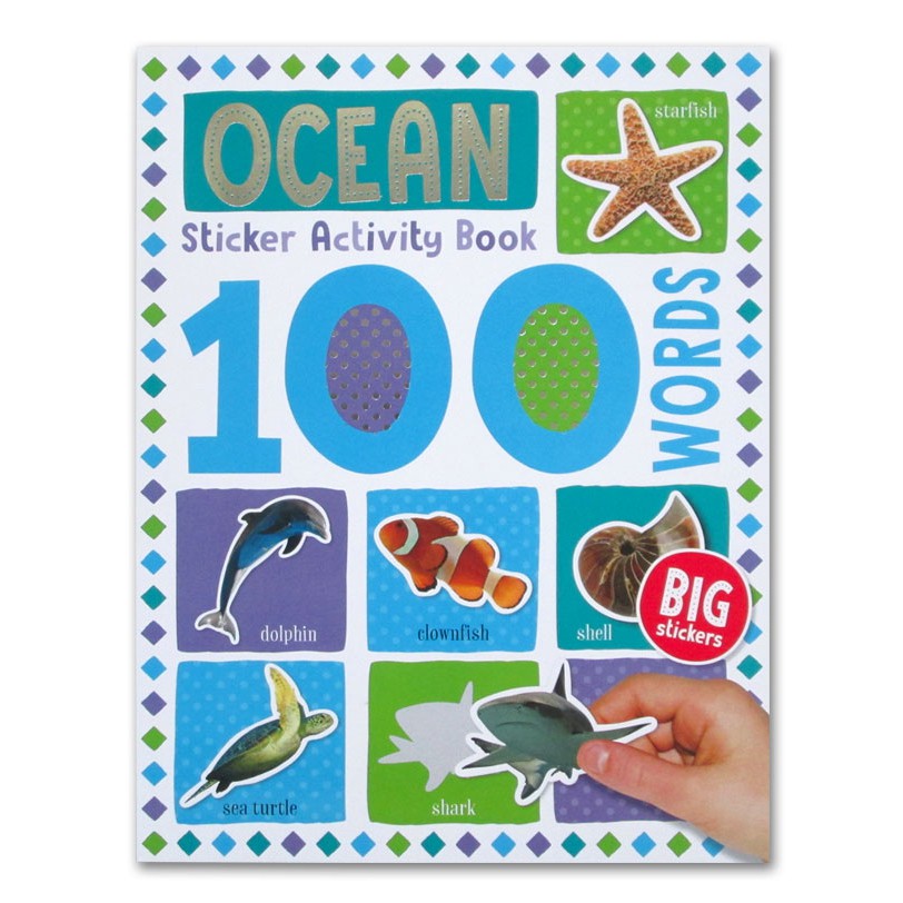 

BUKU IMPORT 100 OCEAN WORDS STICKER ACTIVITY BOOK 16 PAGES