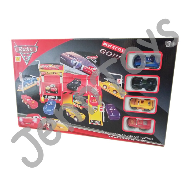 JennToys - Mainan Anak Mainan Import Mainan mobil cars parking playset garage play set - RACING 3