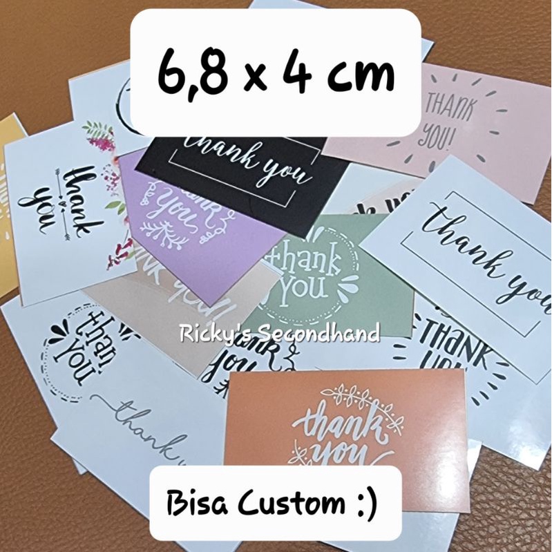 

Thank You Sticker terima kasih stiker bisa custom request olshop label stickers thankyou segel kotak square