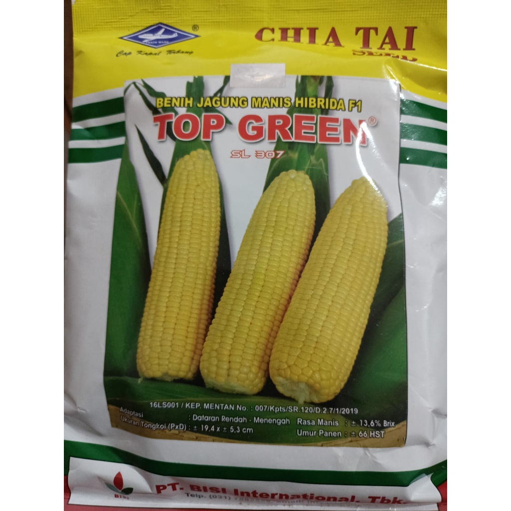 BENIH JAGUNG MANIS HIBRDA F1 TOP GREEN 250GR