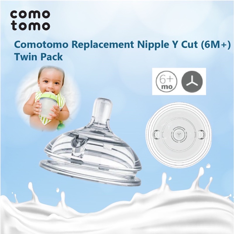 Comotomo replacement nipple - dot botol susu comotomo ( 1 pack isi 2 )