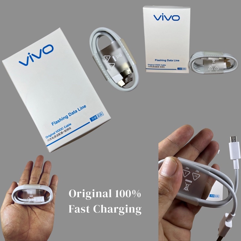 Kabel Data VIVO NEW USB MICRO Fast Charging ORIGINAL 100% Made in indonesia Y12 Y12S Y20 Y21