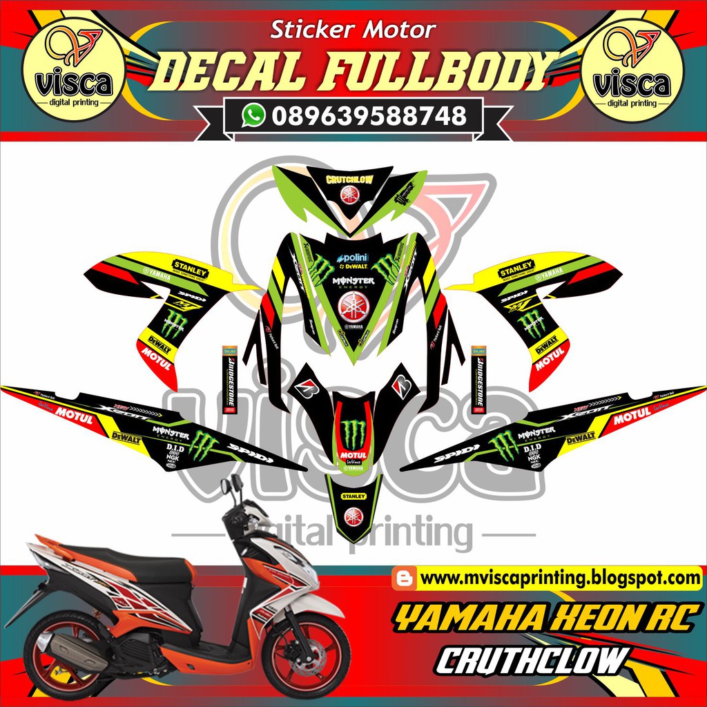 20+ Koleski Terbaru Stiker Motor Xeon Rc