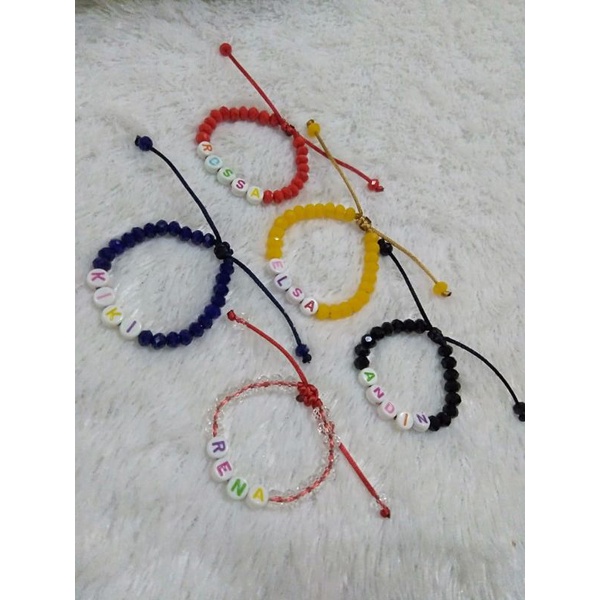 Gelang Tali Nama Tanpa Emas