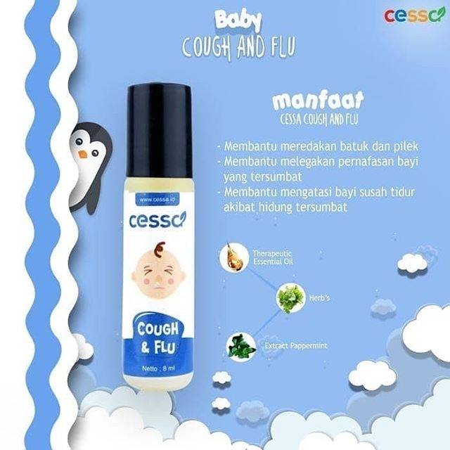 Cessa baby cough and flu essential oil obat pereda batuk dan pilek bayi