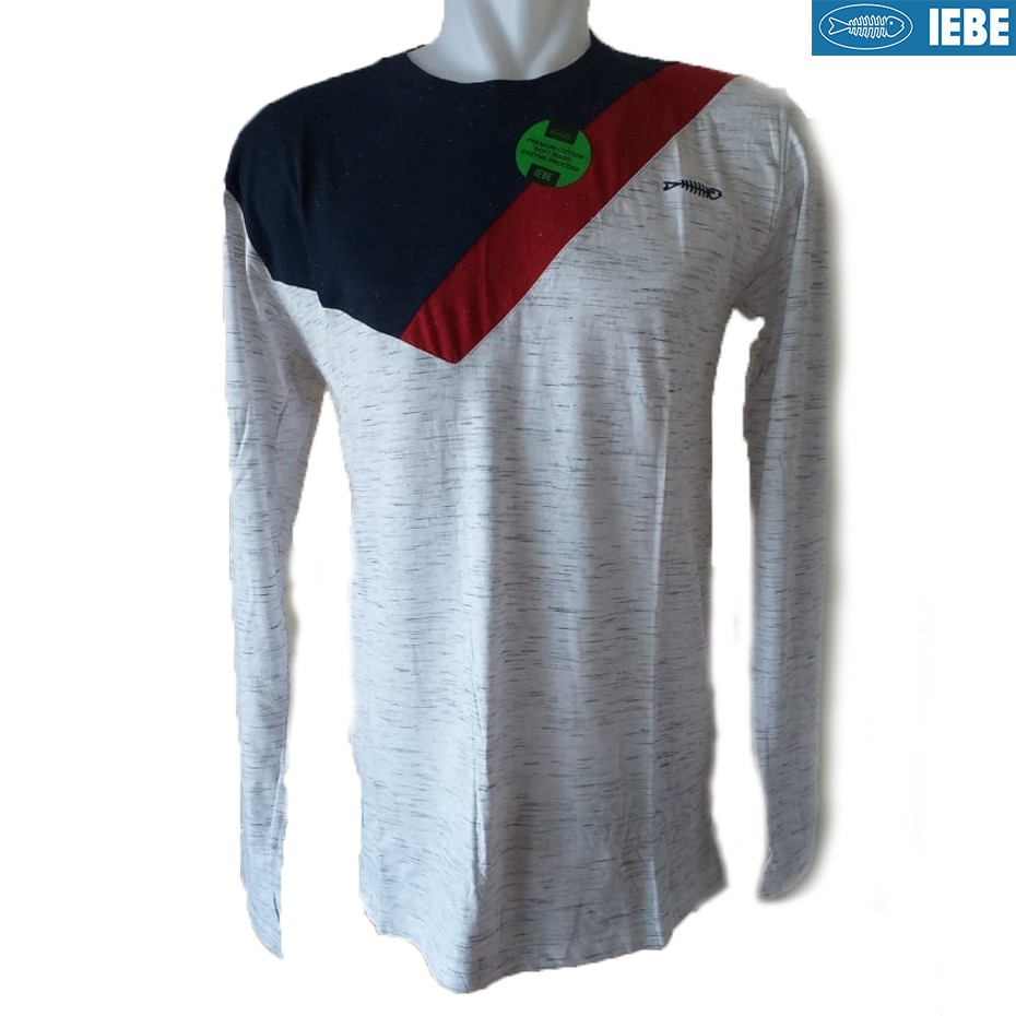 

IEBE Kaos Pria Lengan Panjang casual K1HI8023