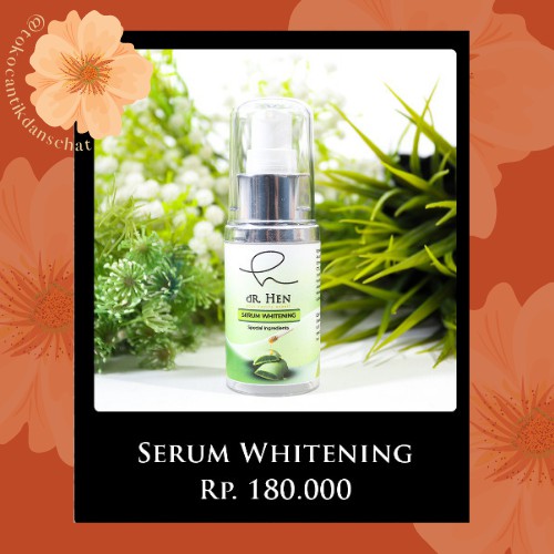 dR. Hen Serum Whitening - dR. Hen Skincare by Athena Group
