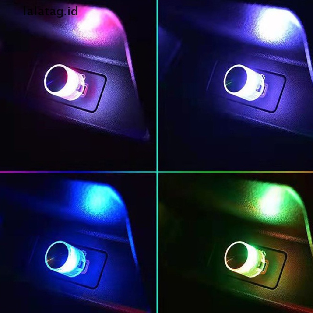 Six-color mini LED ambient light for car USB power supply