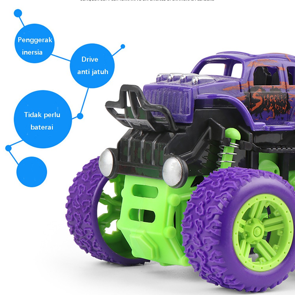 Mainan Mobil Anak Monster Zap Jip Off Road 4 Drive Inertial Bigfoot-5