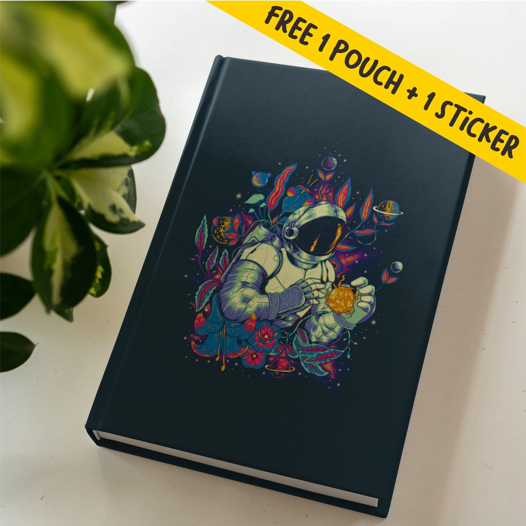 

Buku Catatan Lucu Journal Diary Buku Tulis Notebook Agenda, Dotted, dan Polos Astronot