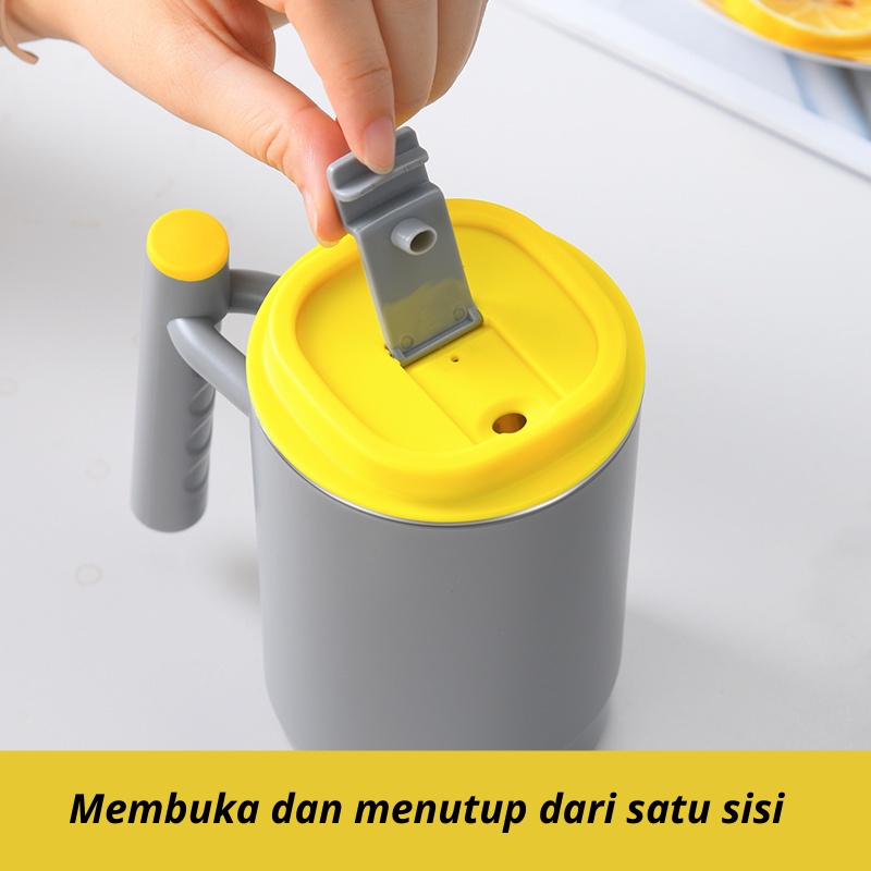 CEO Gelas Mug Tahan Panas Fashion Cup - Handle Grip Kopi Teh Stainless