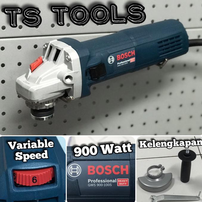 Gerinda 4" Inch Bosch GWS 900-100 Variable Speed Bosch GWS900-100