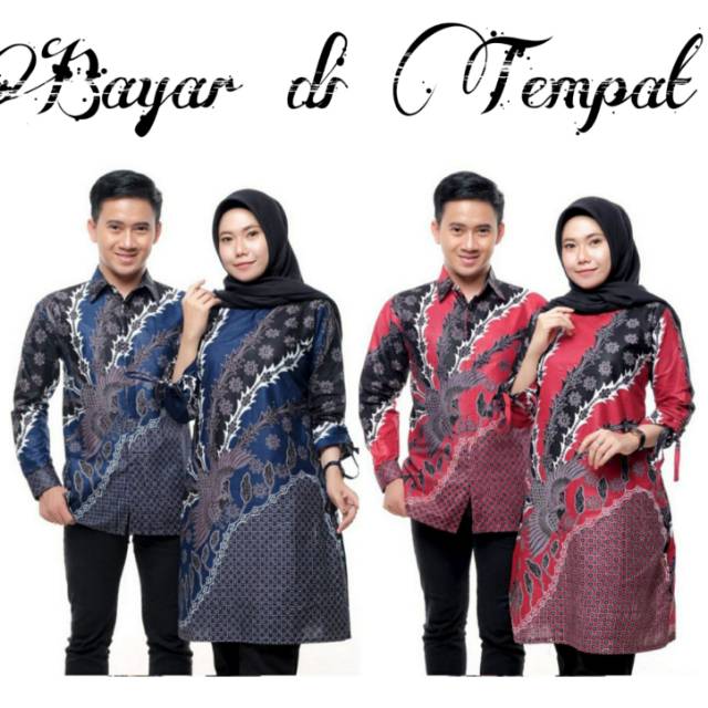 Couple Sarimbit Batik Maura Couple  Sania Ruffle Batik Couple Ori   Garansi   Oleh Oleh Pekalongan